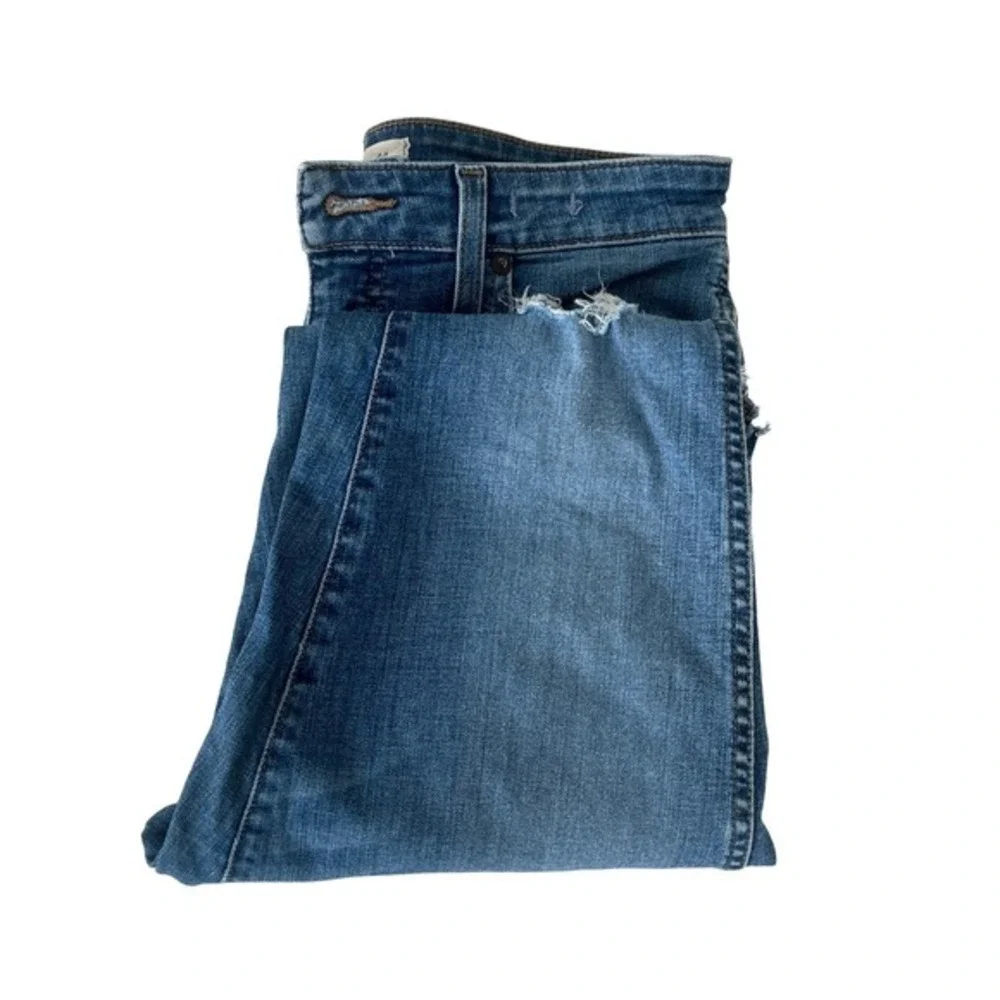 Madewell Curvy High Rise Skinny Jeans Medium‎ Wash Distressed Size 29